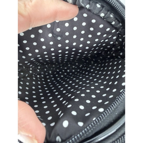 Lulu Guinness Loves Me Loves Me Not Daisy Bee Round Crossbody Bag Black Patent - Picture 7 of 10